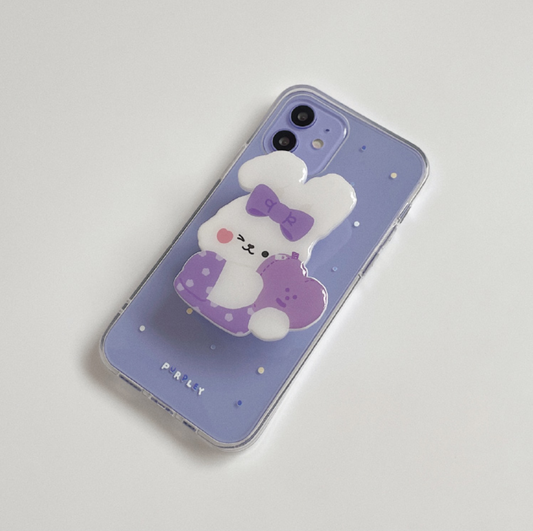 ｜malling booth｜ Purple Deco Jelly Case