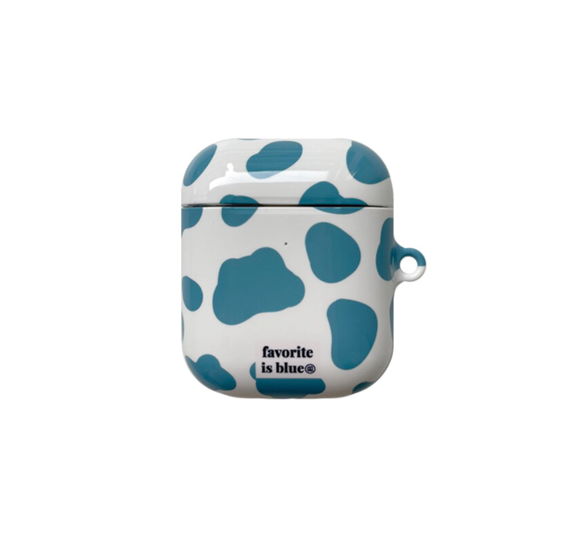 ｜midmaly｜ Blue Cow Airpods Case