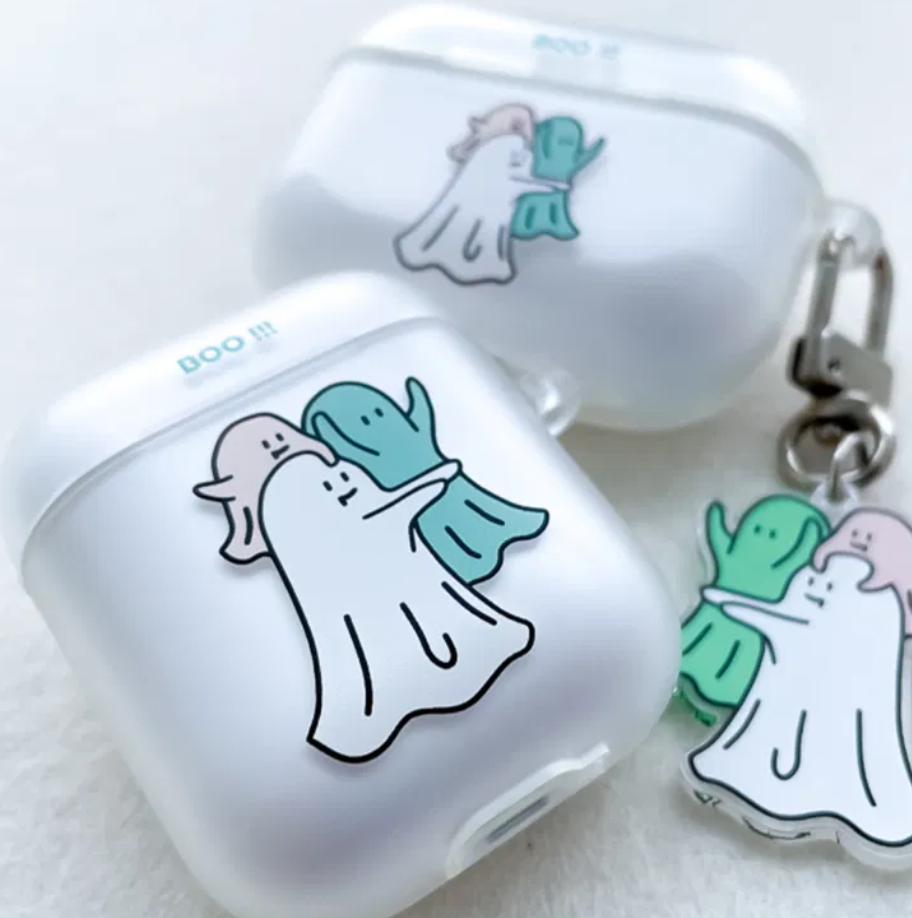 ｜PERCENTAGE｜ Ghost Family Airpods Case