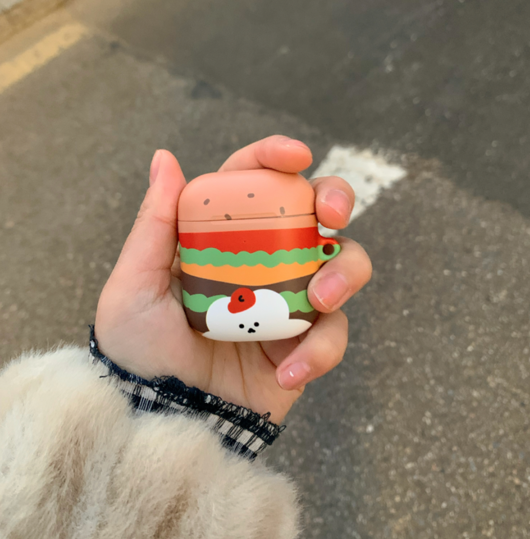 ｜chanibear｜ Hamburger AirPods Case