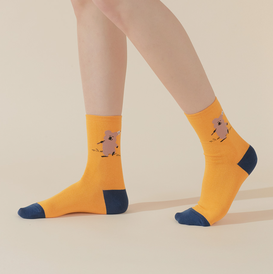 ｜Sockstaz X Dinotaeng｜ Traveler Quokka Single Socks
