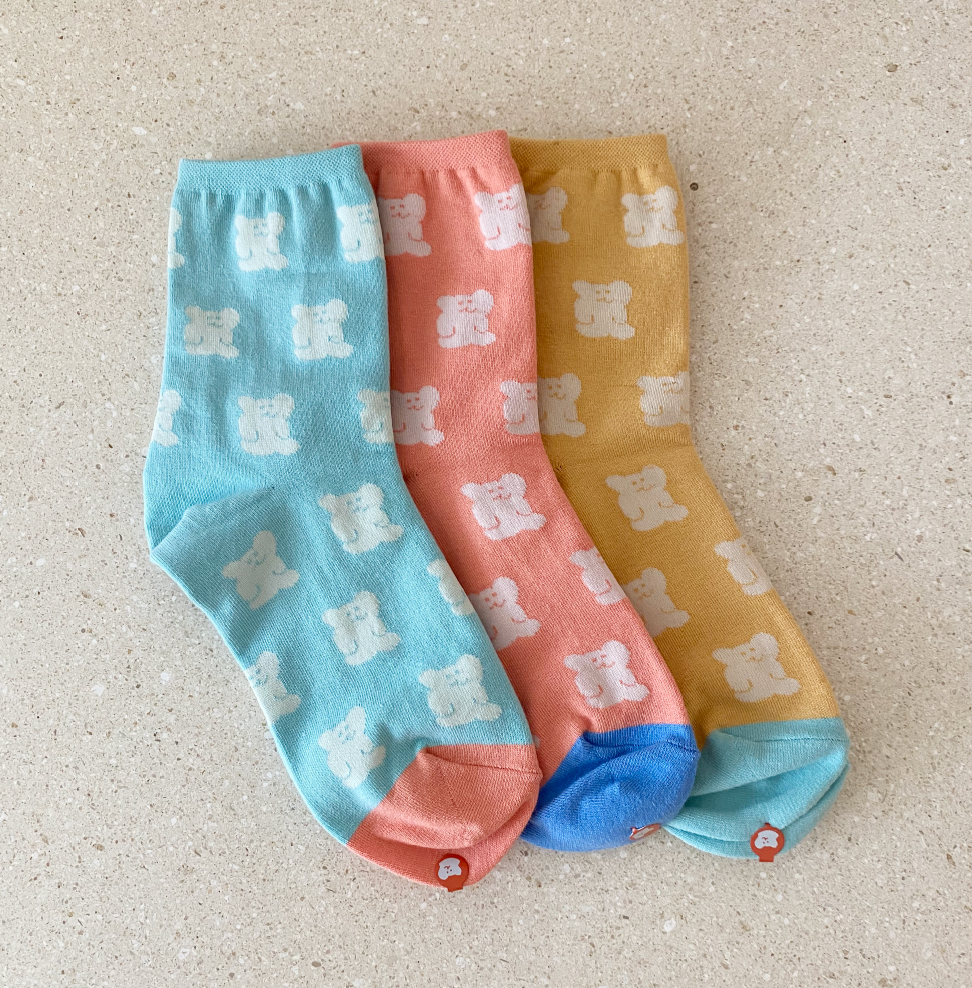 ｜Sockstaz X Dinotaeng｜ BOBO Pattern Socks