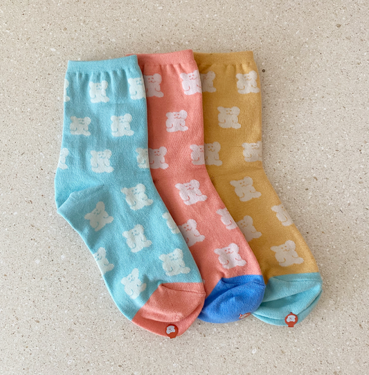 ｜Sockstaz X Dinotaeng｜ BOBO Pattern Socks