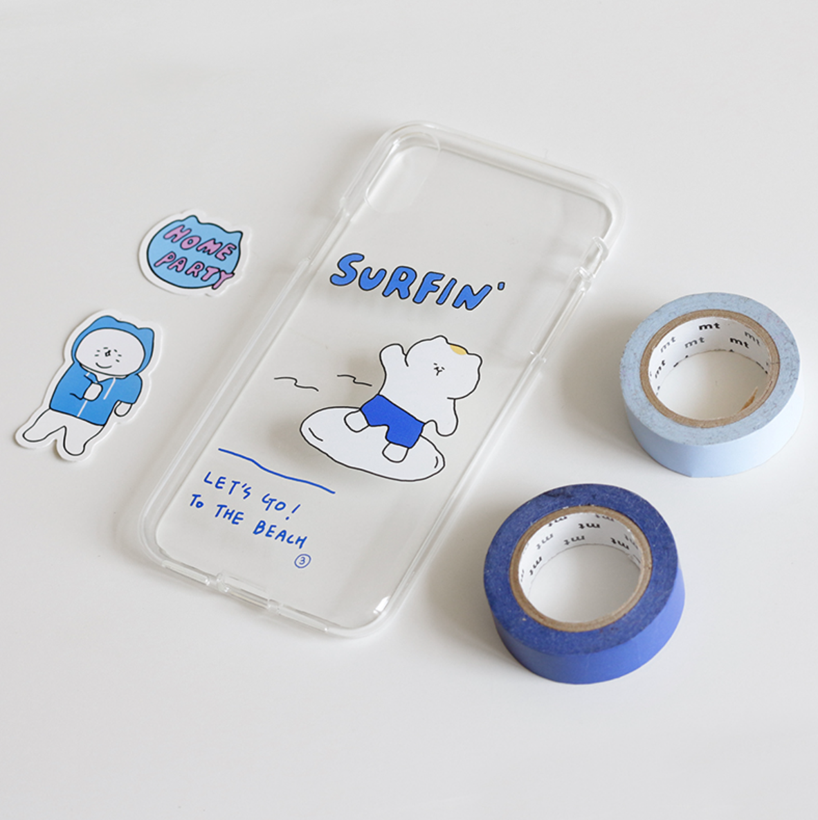 ｜3MONTHS｜ SURFIN' Cat Jelly Case