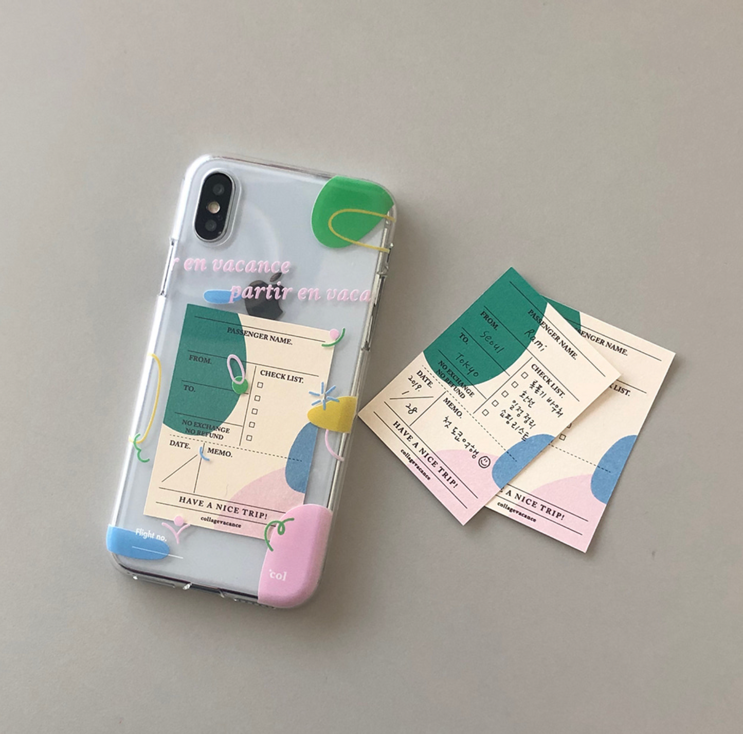 ｜collagevacance｜ From-To Case + Card Set