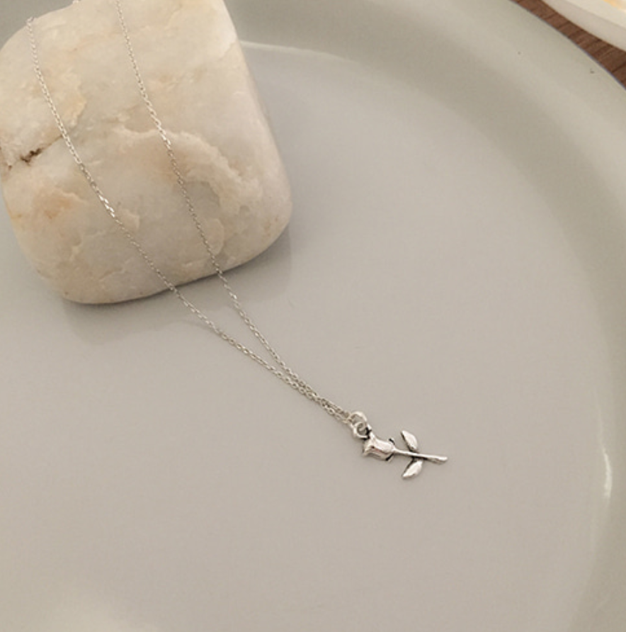 ｜moat｜ Rose Necklace (silver925)