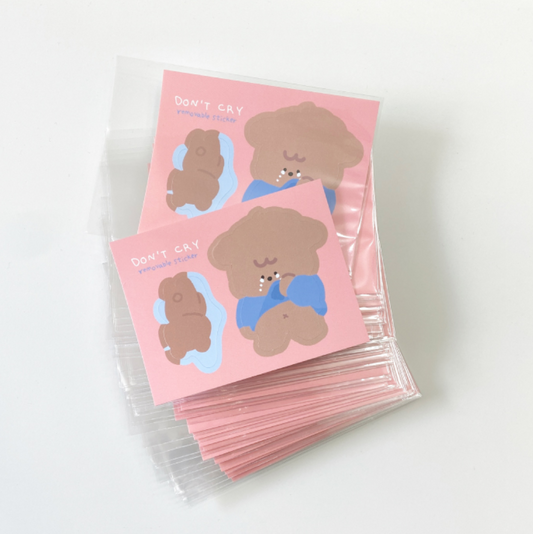 ｜moominzy｜ Don't Cry Removable Sticker