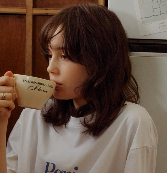 ｜HOTEL PARIS CHILL｜ Lazy Vibes Coffee Cup (Black)