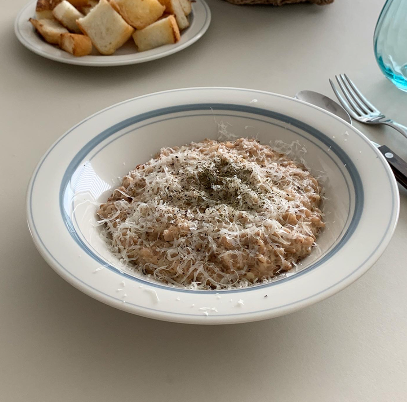 ｜SINON SHOP｜ Kanesuzu Blue Gray Pasta Bowl