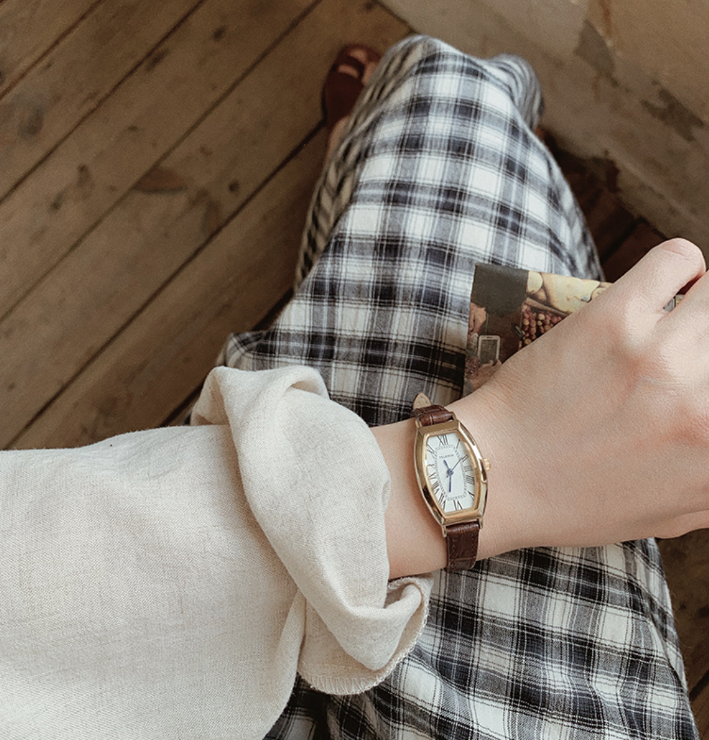 ｜SLOWAND｜ Woody Daily Line Watch (Cowhide)