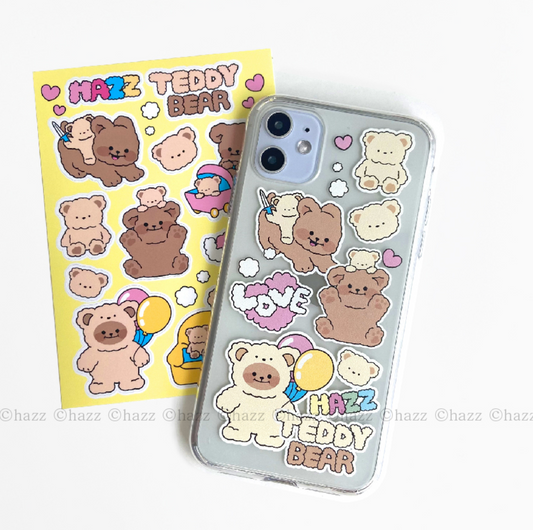 ｜HAZZ｜ Teddy Bear MARO Jelly Case