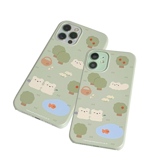 ｜HOOKKA HOOKKA STUDIO｜ Pond Walk Hard Phone Case