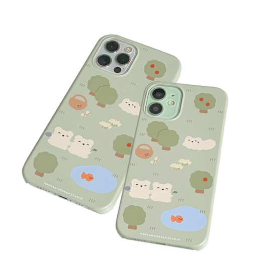 ｜HOOKKA HOOKKA STUDIO｜ Pond Walk Hard Phone Case