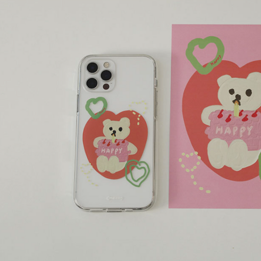 ｜MAZZZZY｜ Happy Muffin Clear Case