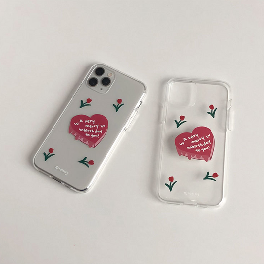 ｜MAZZZZY｜ Tulip ♥ Cake Clear Case