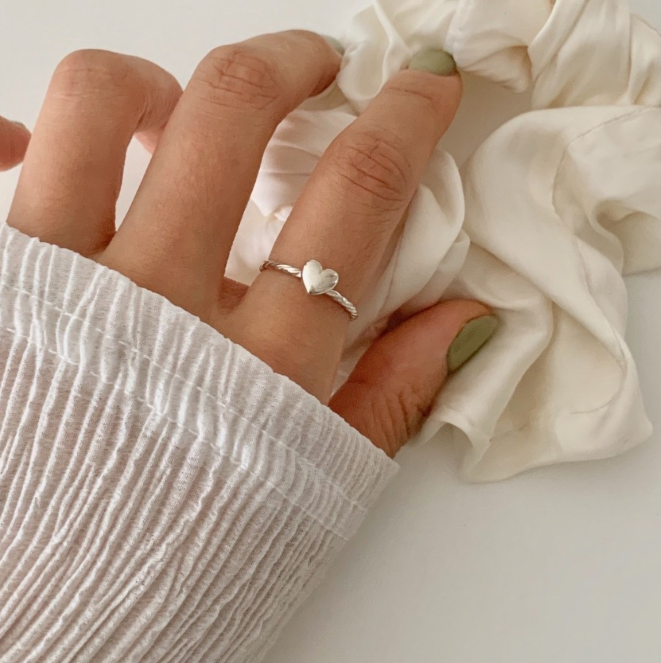 ｜DUNGEUREON｜ Cereal Heart Silver Ring