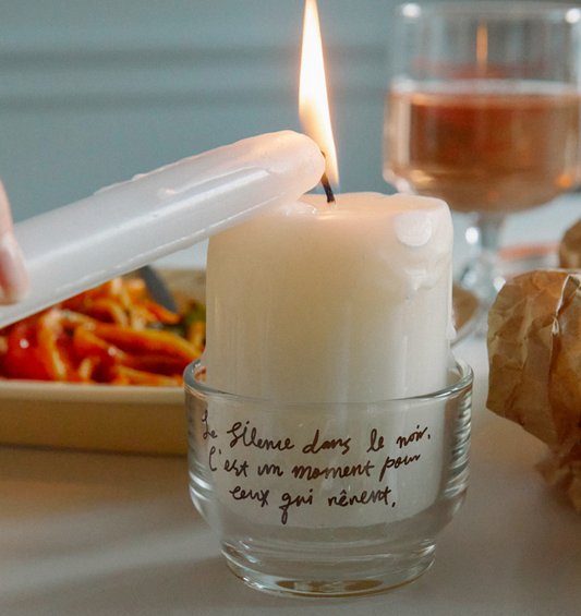 ｜HOTEL PARIS CHILL｜ Midnight Glass Candle Holder