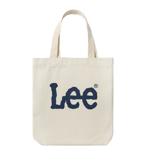 ｜LEE｜ BIG TWITCH LOGO ECO BAG IVORY