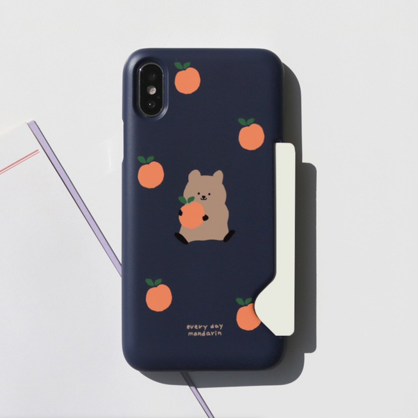 ｜MOMO CASE｜ 319 만다린쿼카(네이비) Phone Case
