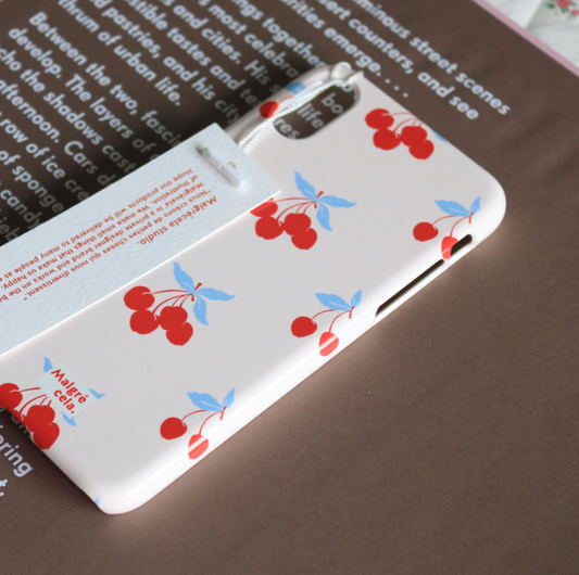 ｜Malgrecela｜ IPhone hard case - Cherries