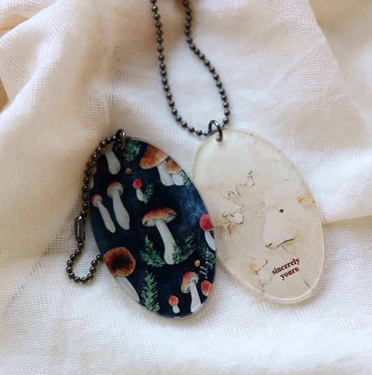 ｜ALLGRAY｜ Keyring (Oval)