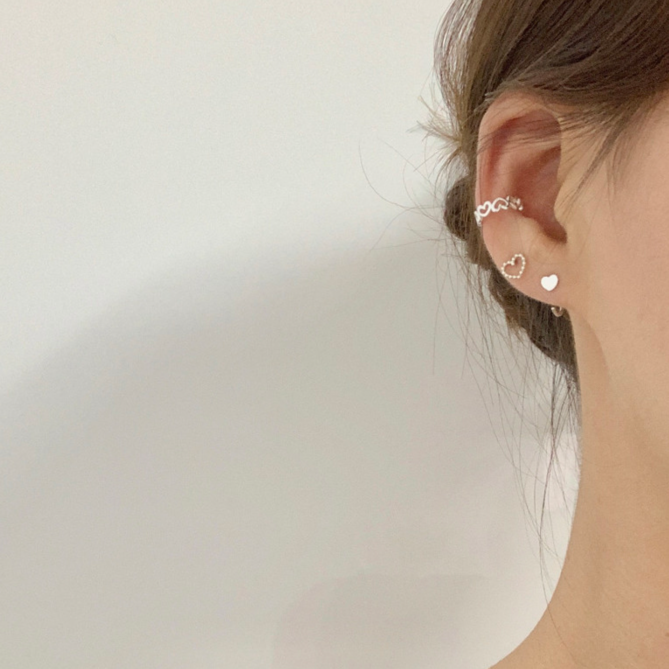 ｜DUNGEUREON｜ Heart Comma Silver Earrings