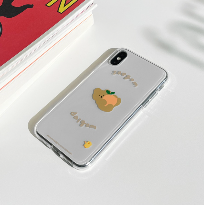 ｜MOMO CASE｜ 409 새곰달곰뒹굴 Jelly Case