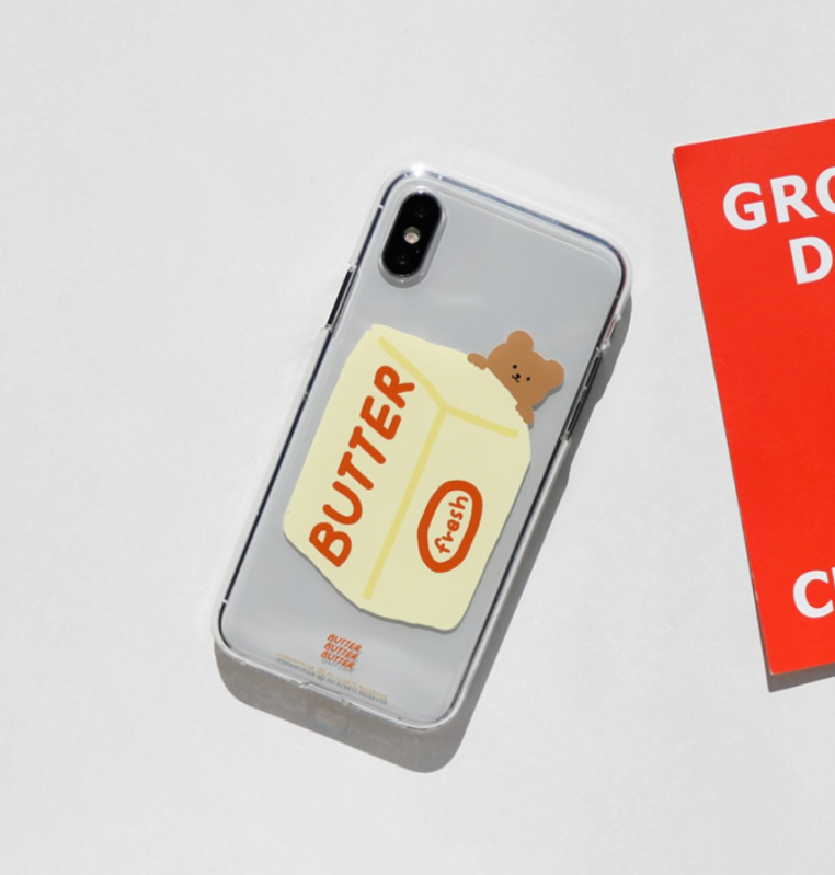 ｜MOMO CASE｜ 401 버터안곰 Jelly Case
