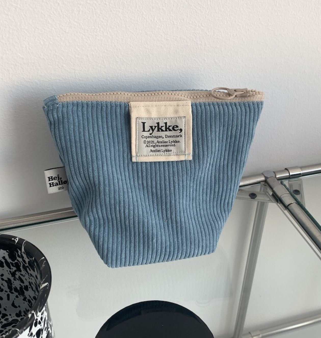 ｜Atelier Lykke｜ Lykke Corduroy Pouch (Light Blue)
