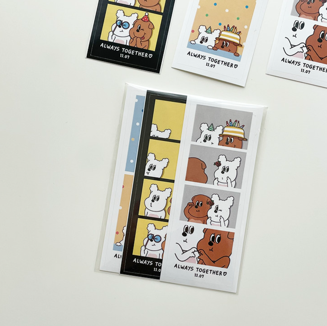 ｜1107｜ Four Cut Sticker