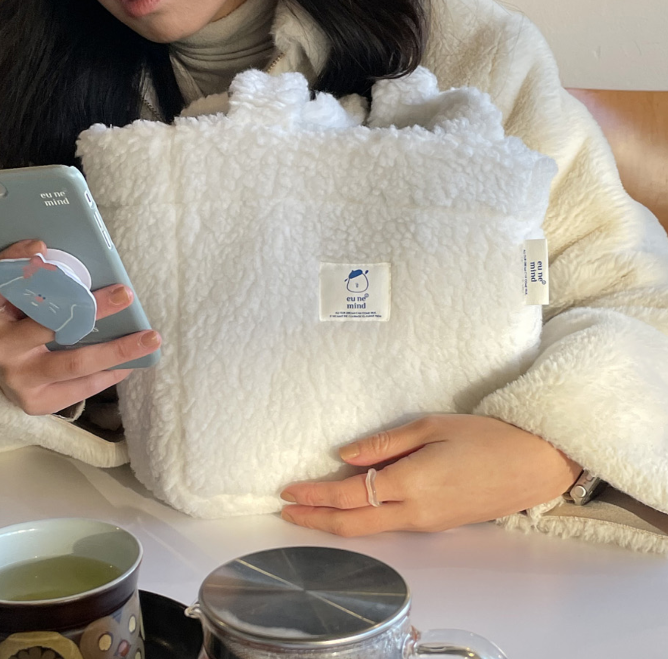 ｜eune mind｜ Fluffy Bag (2colour)