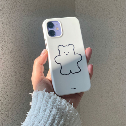 ｜chanibear｜ White/ Black Bear Phone Case