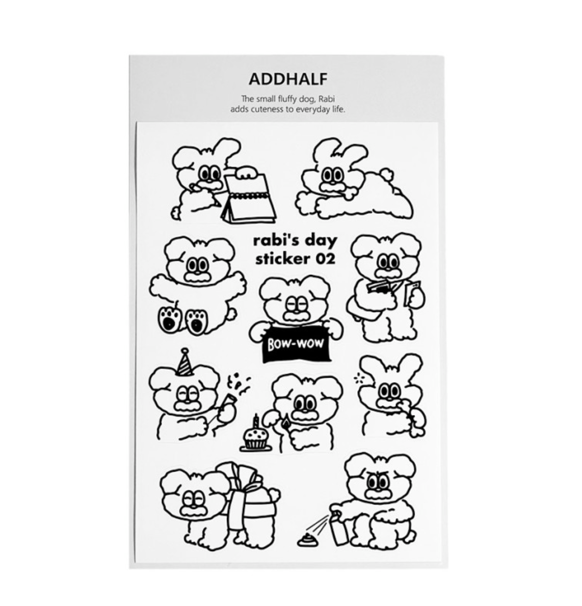 ｜ADDHALF｜ Rabi's Day Sticker 02