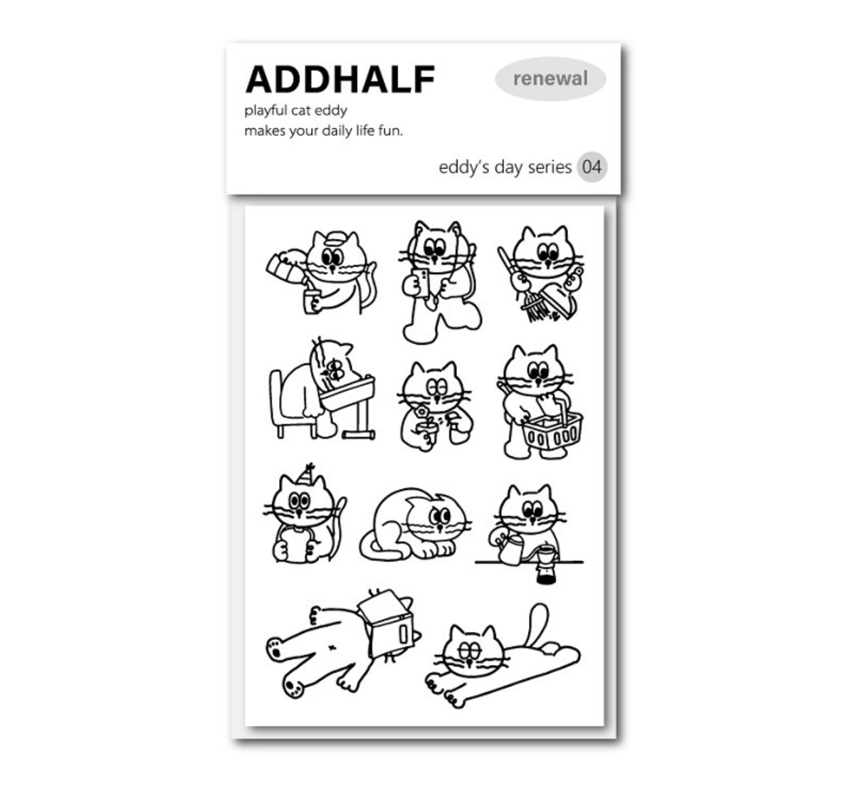 ｜ADDHALF｜ Eddy's Day Sticker 04