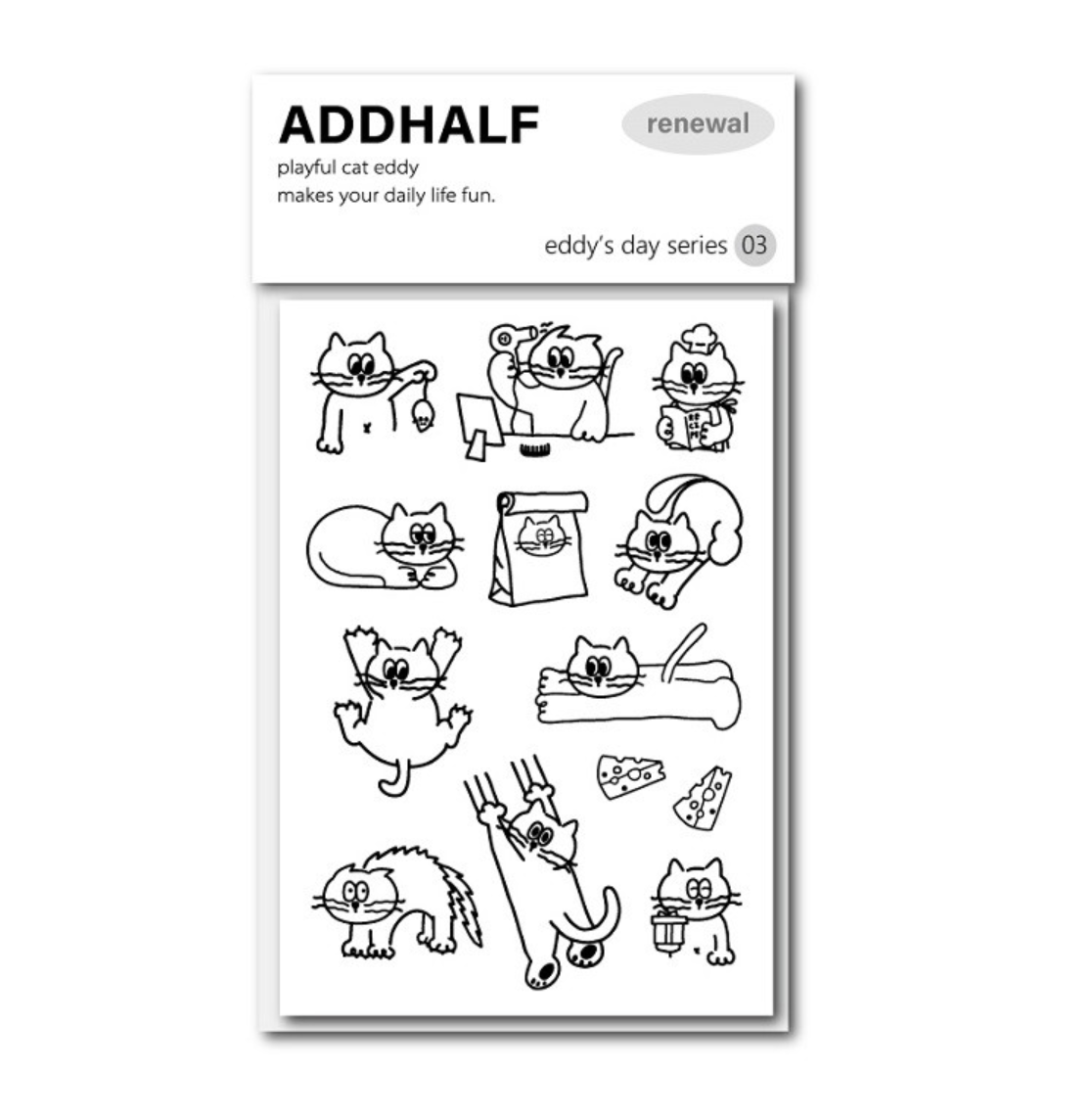 ｜ADDHALF｜ Eddy's Day Sticker 03