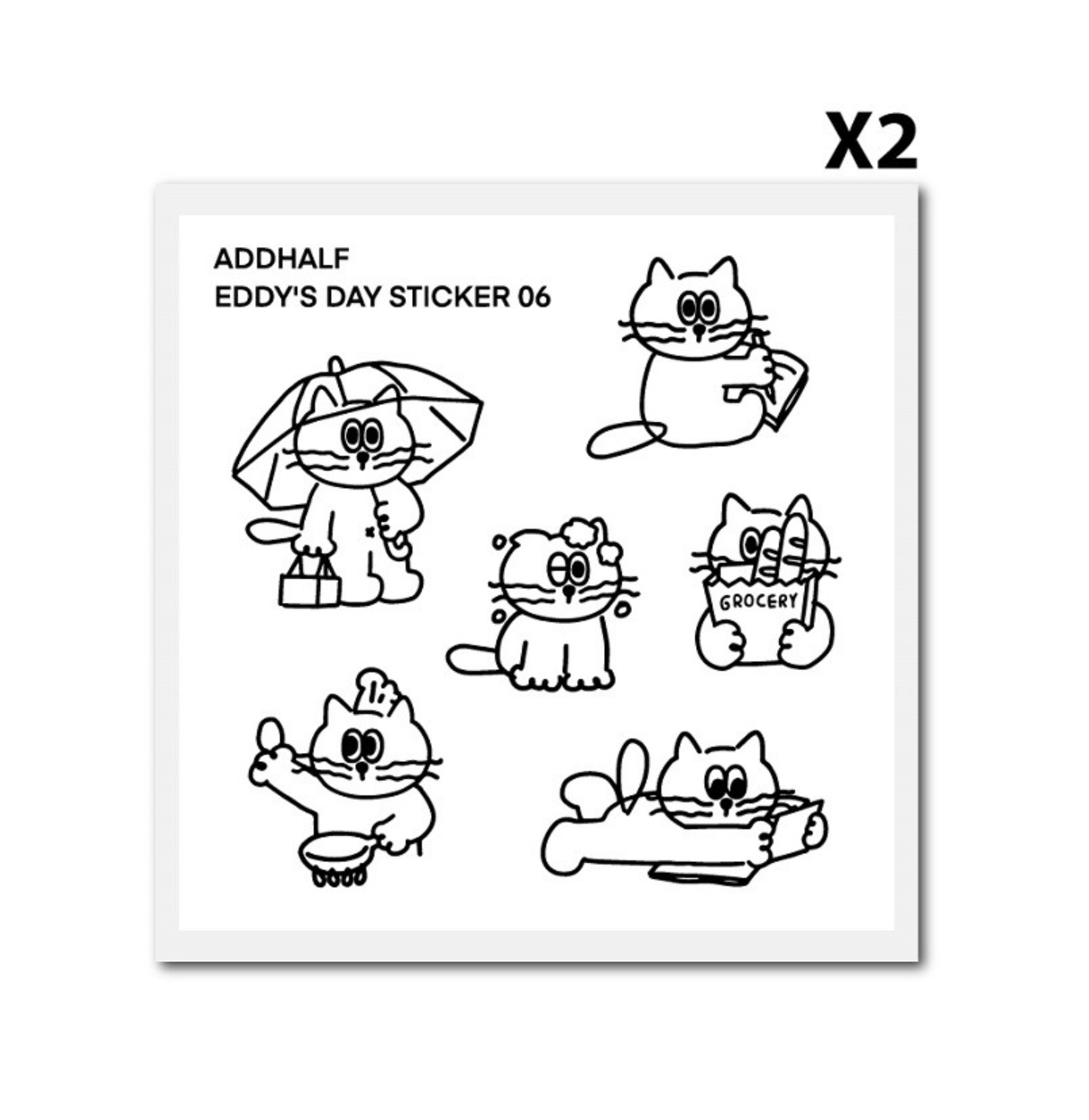 ｜ADDHALF｜ Eddy's Day Sticker 06