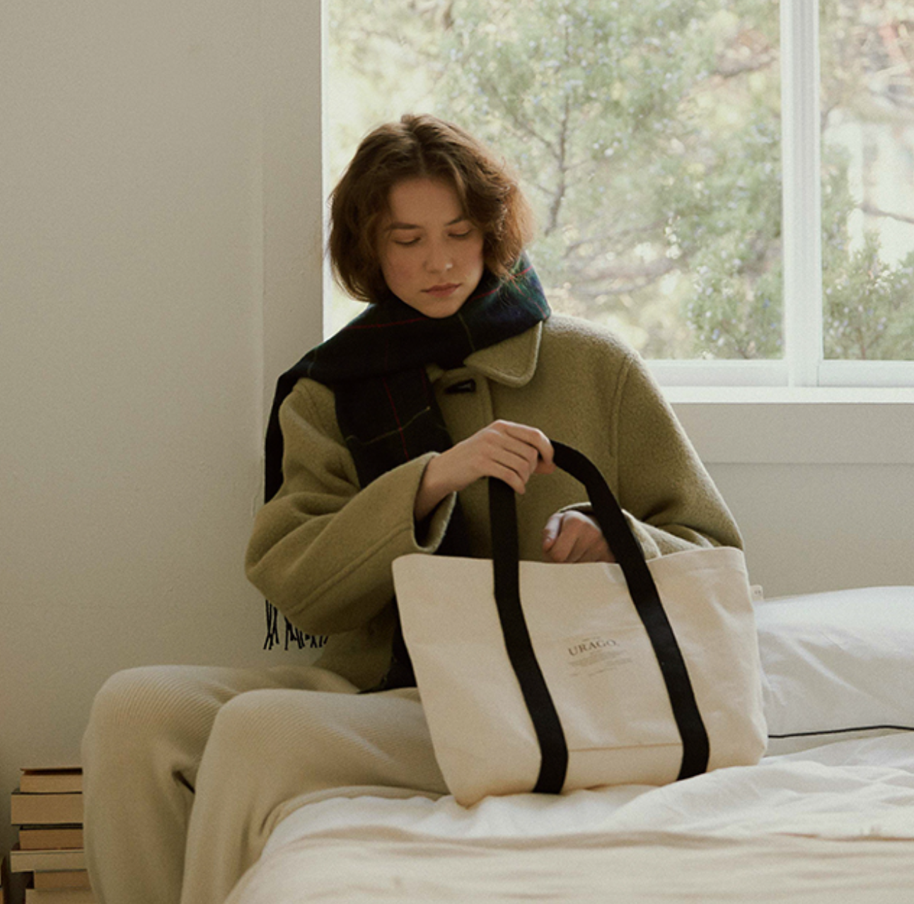 ｜URAGO｜ Herringbone Tote Bag