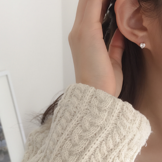 ｜moat｜ Alice Heart Earrings (silver925)