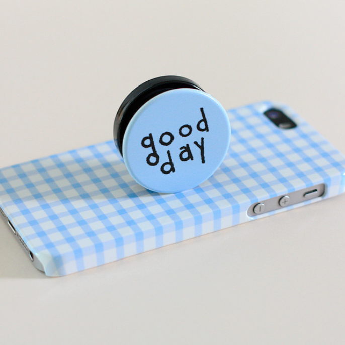 ｜Malgrecela｜ IPhone hard case - Clean Blue Check