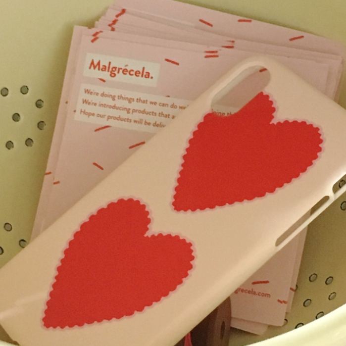 ｜Malgrecela｜ IPhone hard case - Two Heart