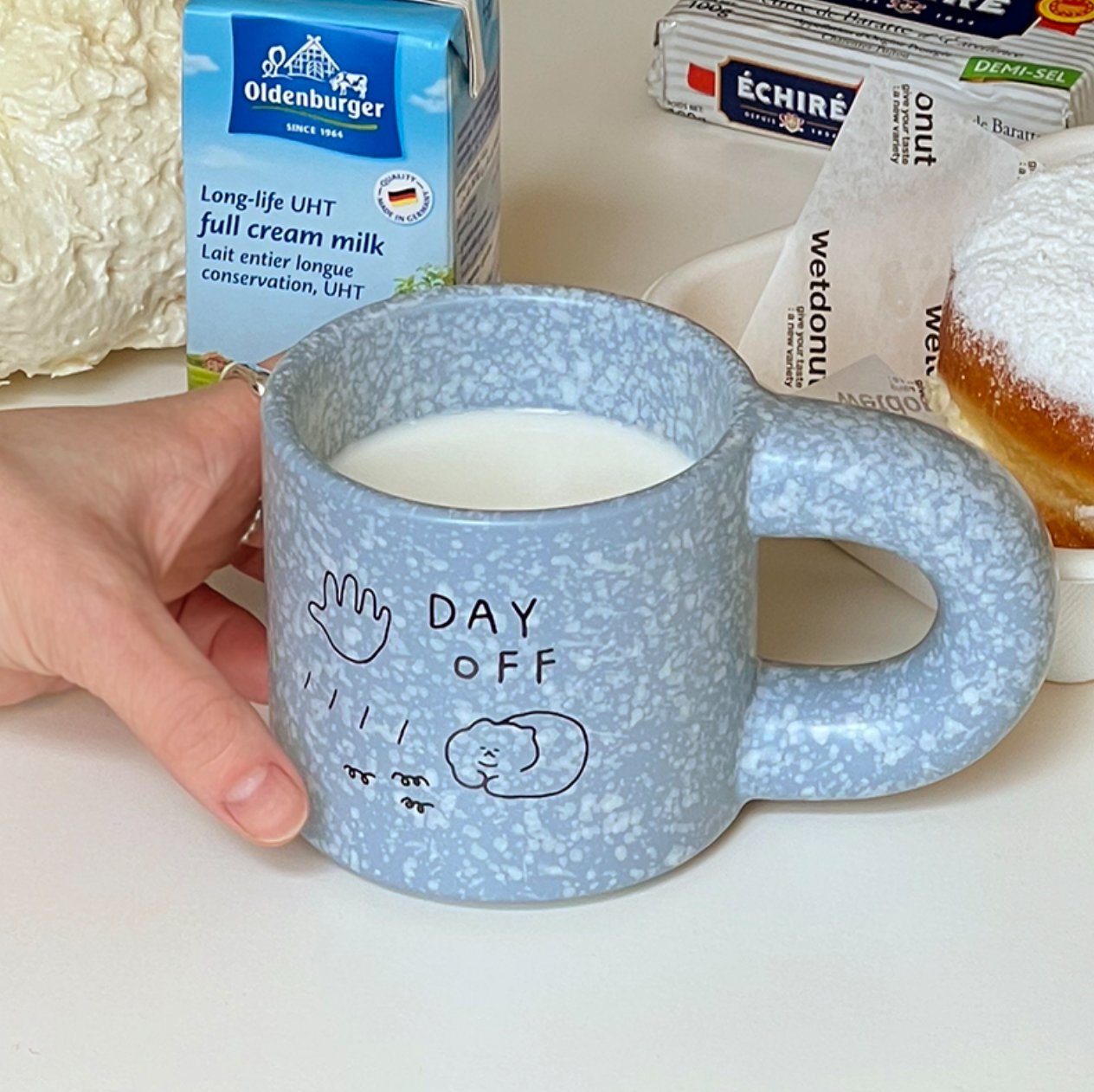 ｜3MONTHS｜ Day Off Mug Blue