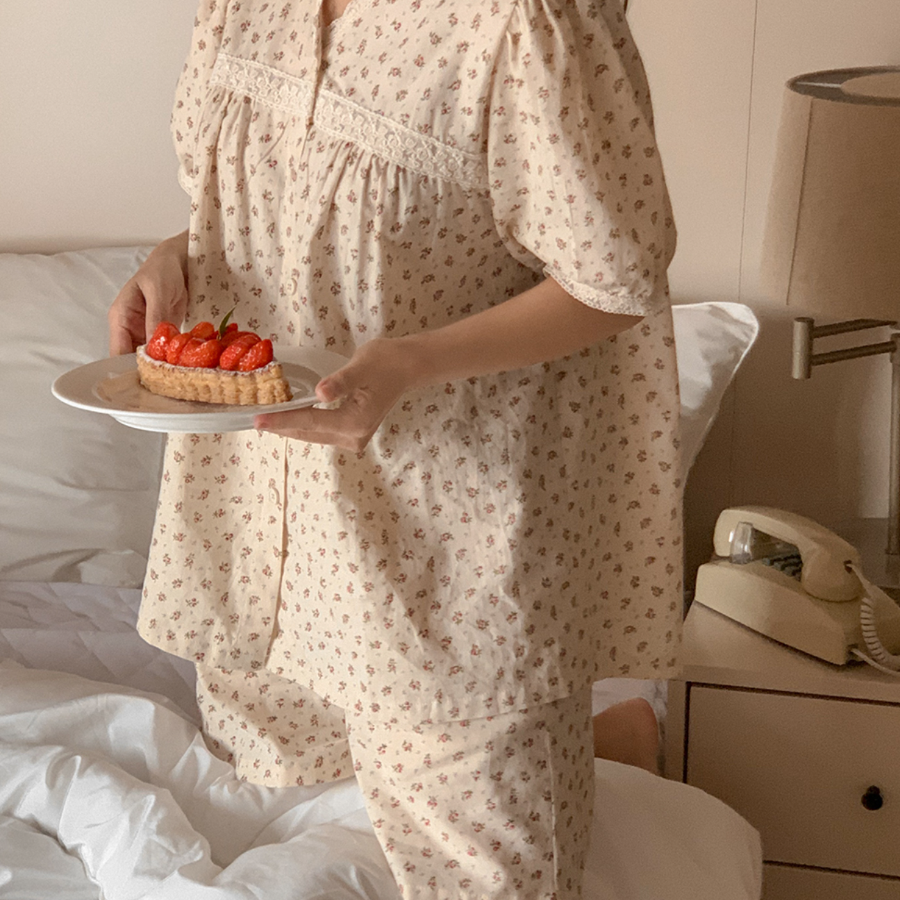 ｜Juuneedu｜ J'eu Daphne Scrunchy Pyjamas Set