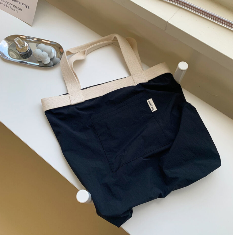 ｜JackO'bag｜ Basrak Tote Bag - Navy