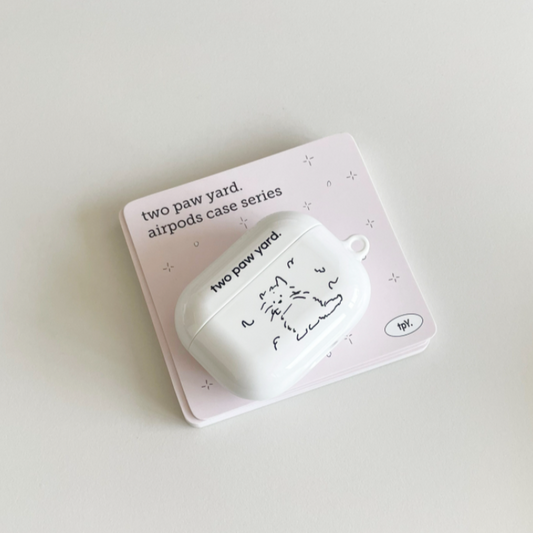 ｜two paw yard.｜  Fluffy Cat Airpods Case