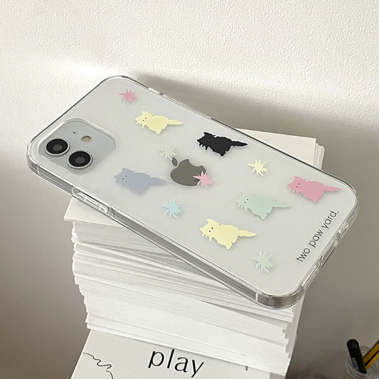 ｜two paw yard.｜  Pastel Cat  Phone Case