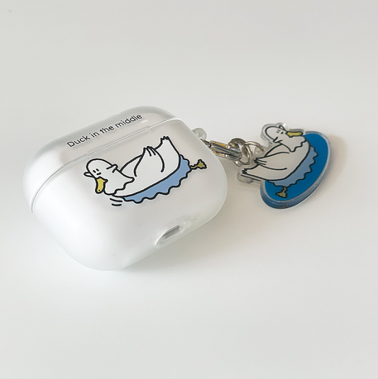 ｜PERCENTAGE｜ Duck in the Middle Airpods Case
