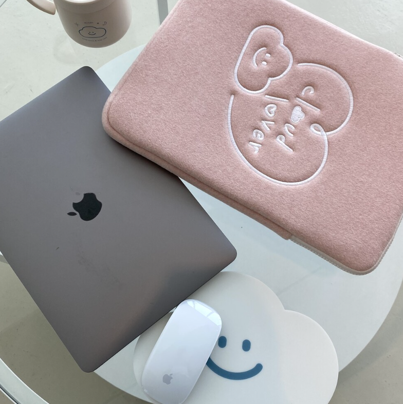 ｜skyfolio｜ Pink Cloud iPad/ Laptop Pouch (Pink)