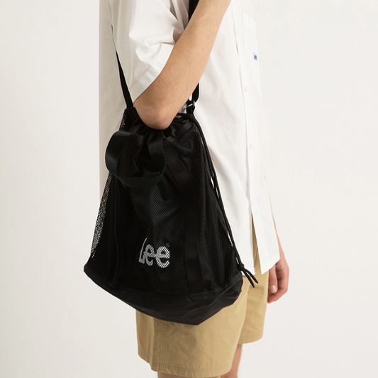 ｜LEE｜ Twitch Logo Mesh Bag Black
