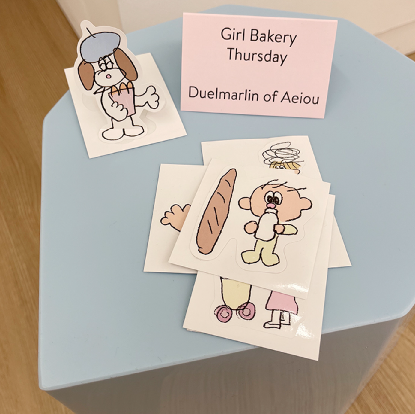 ｜Aeiou｜ Girl Bakery Sticker Thursday 6 set