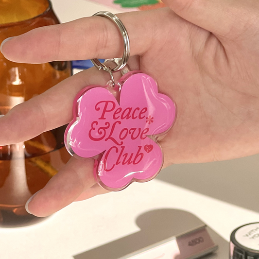 ｜collagevacance｜ Peace&Love*Club Keyring (2type)